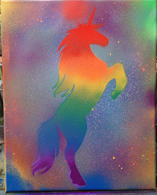 Prancing Rainbow Unicorn